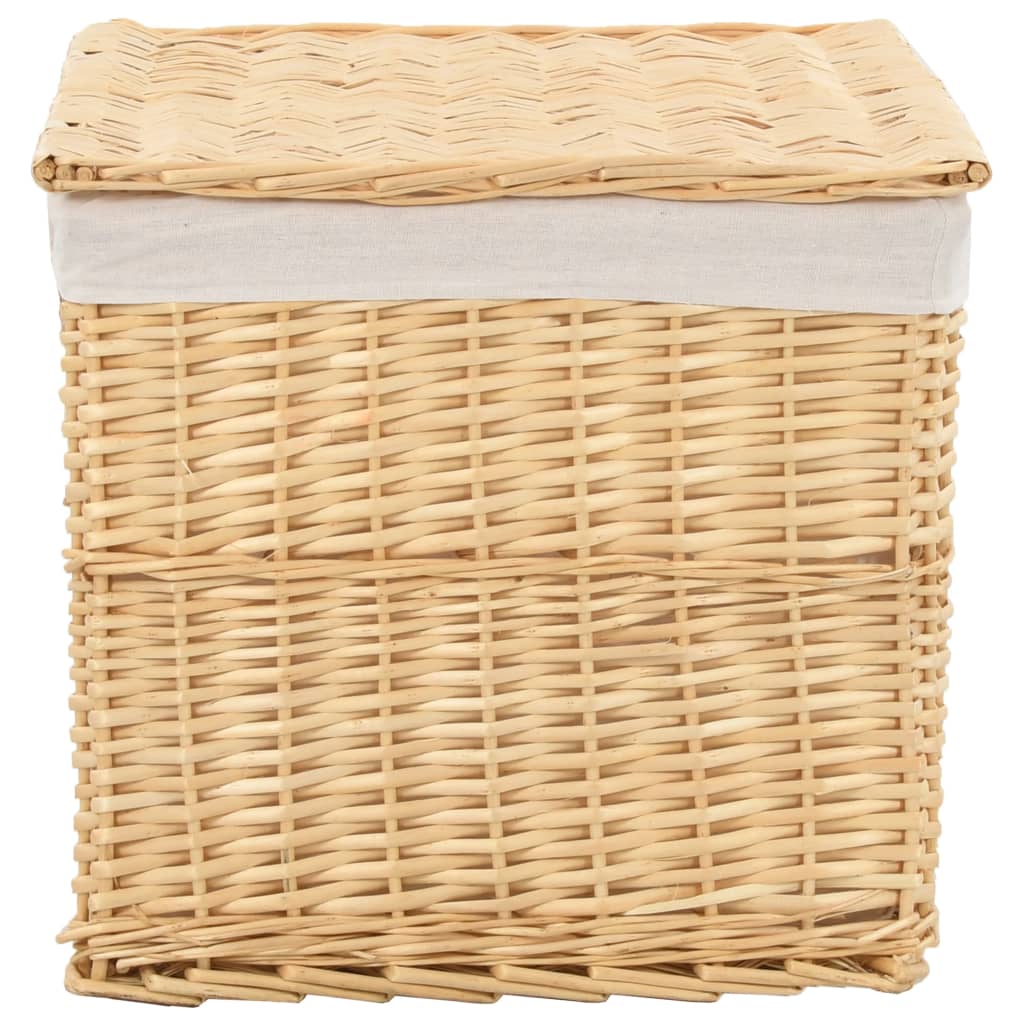 vidaXL 6 Piece Nesting Basket Set Natural Willow