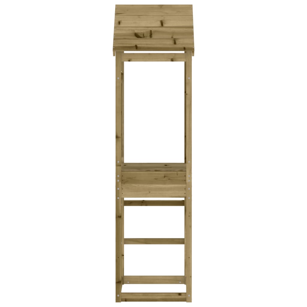 vidaXL Play Tower 52.5x46.5x206.5 cm Impregnated Wood Pine