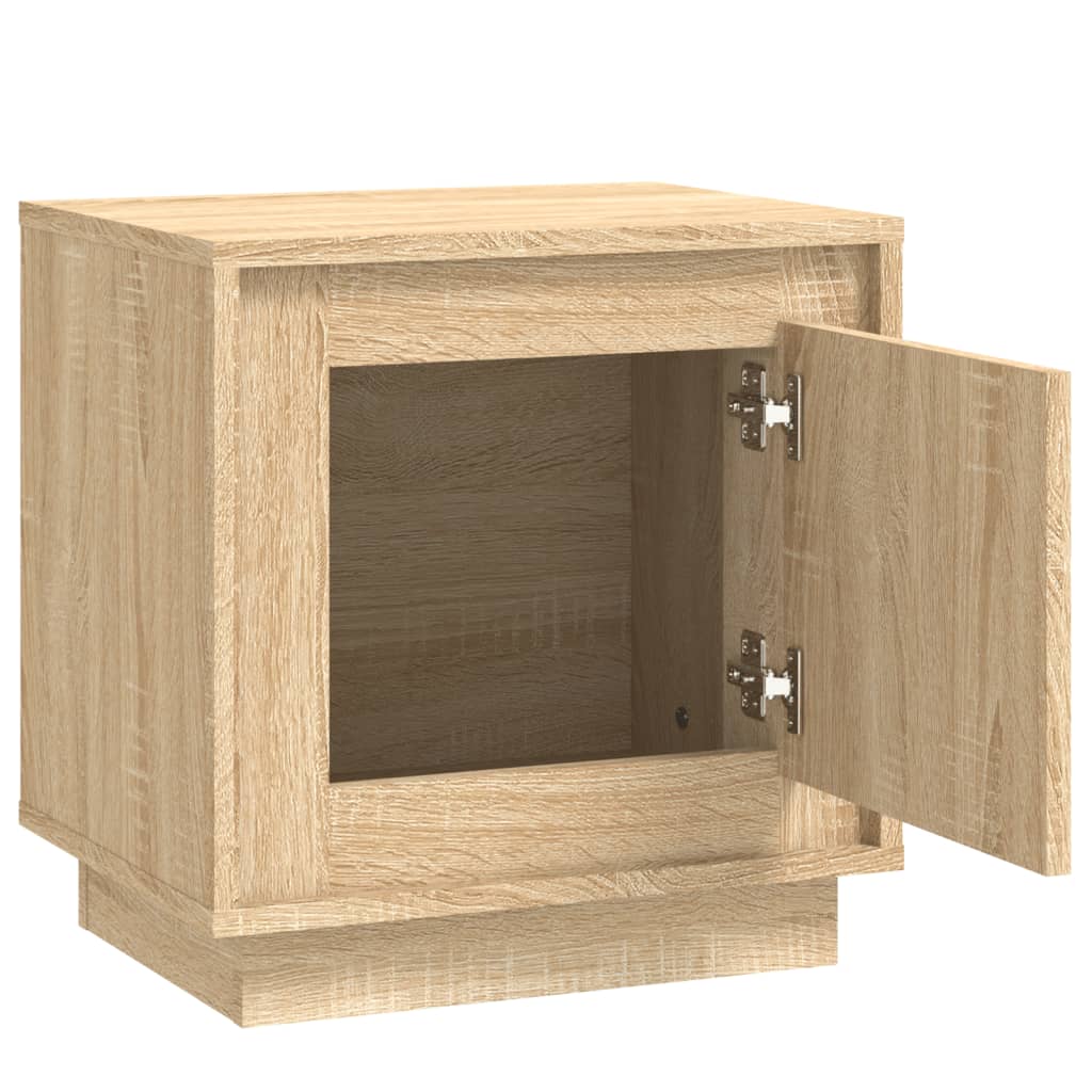 vidaXL Bedside Cabinet Sonoma Oak 44x35x45 cm Engineered Wood