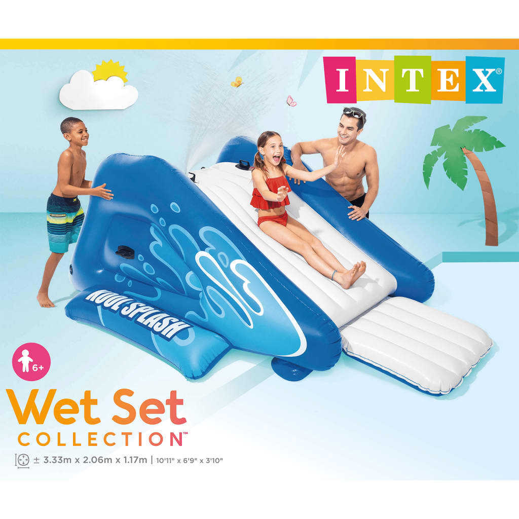 Intex Inflatable Water Slide Kool Splash Blue