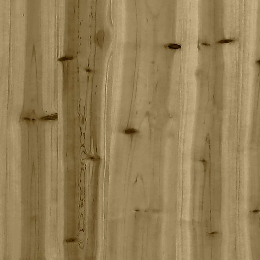 vidaXL Garden Bench Gabion Design 203x44x42 cm Impregnated Wood Pine