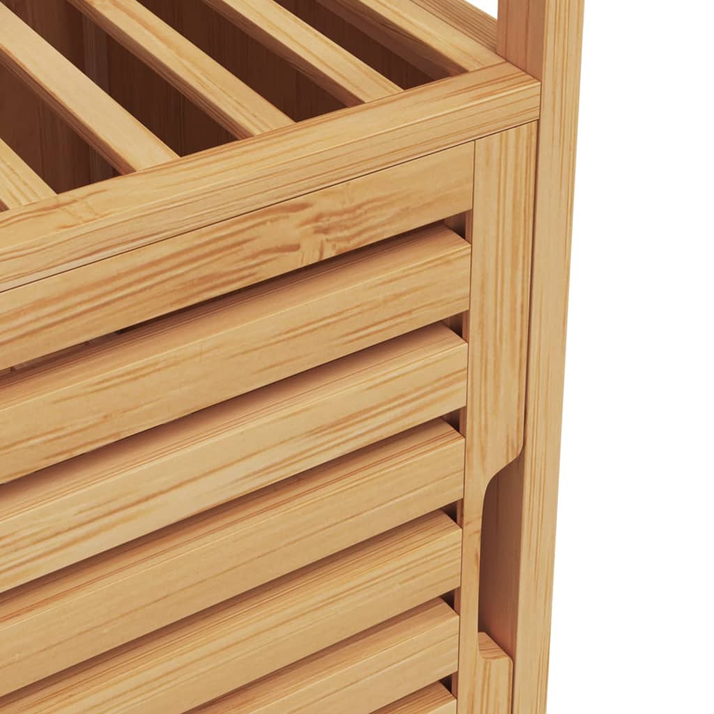 vidaXL Bathroom Cabinet with Shelf 36x33x87 cm Bamboo
