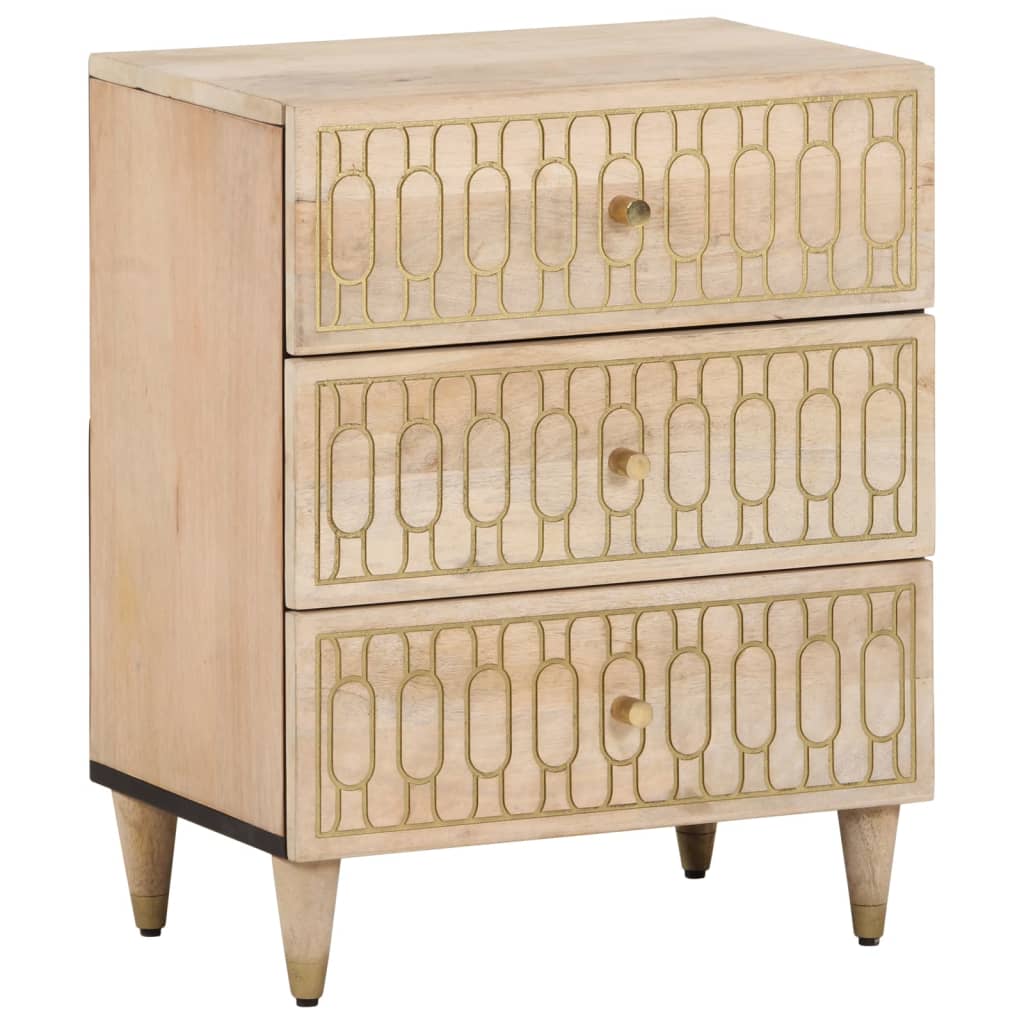 vidaXL Bedside Cabinet 50x33x60 cm Solid Wood Mango