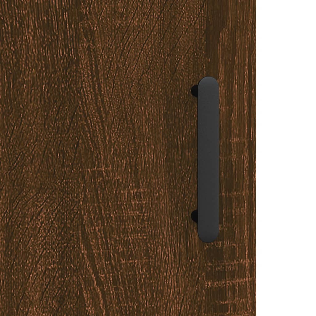 vidaXL Highboard Brown Oak 69.5x34x180 cm Engineered Wood