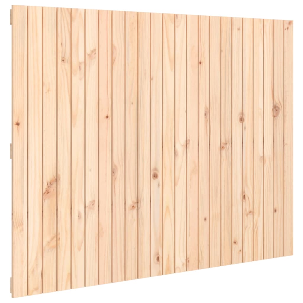 vidaXL Wall Headboard 146.5x3x110 cm Solid Wood Pine