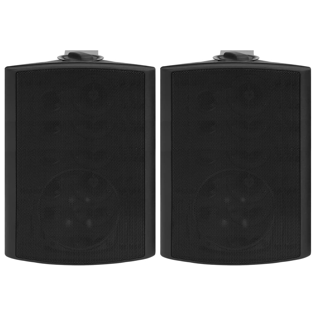 vidaXL Wall-mounted Stereo Speakers 2 pcs Black Indoor Outdoor 120 W