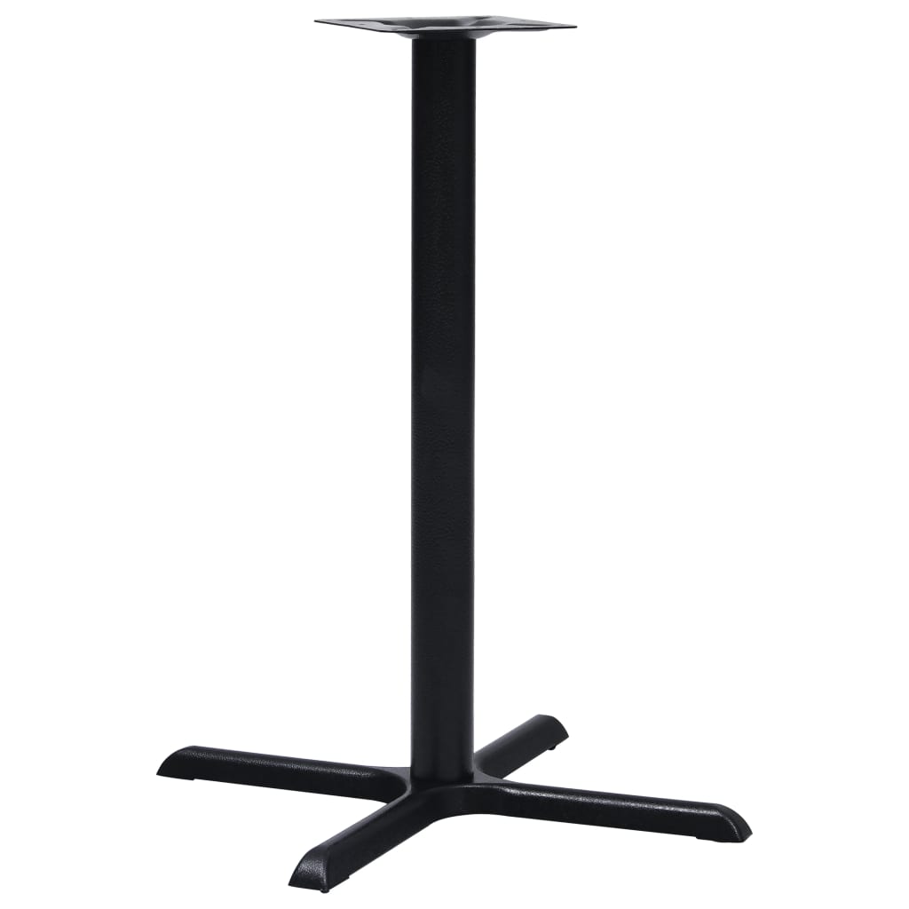 vidaXL Bistro Table Leg Black 76x76x107 cm Cast Iron