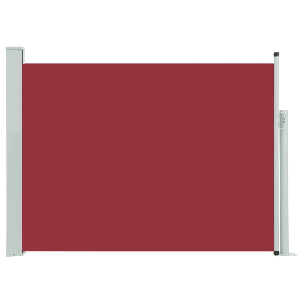 vidaXL Patio Retractable Side Awning 100x500 cm Red