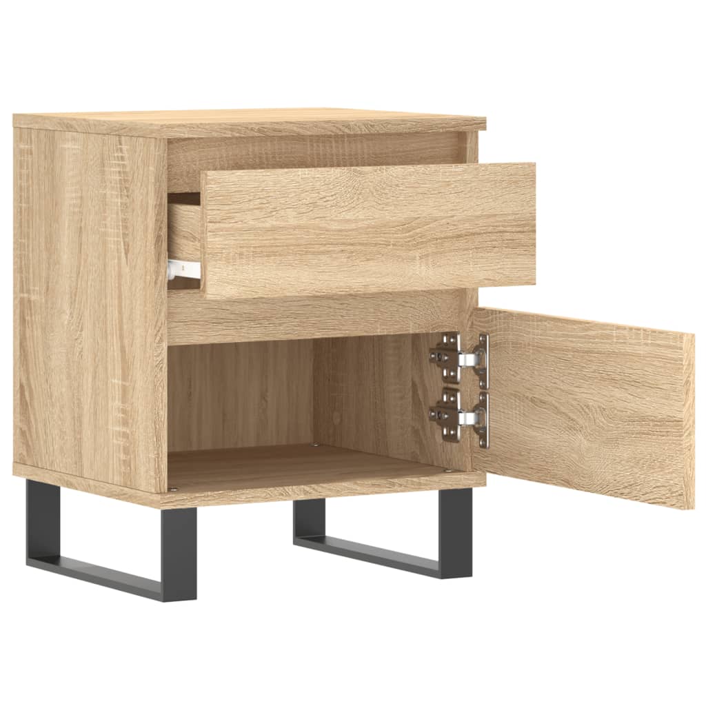 vidaXL Bedside Cabinets 2 pcs Sonoma Oak 40x35x50 cm Engineered Wood