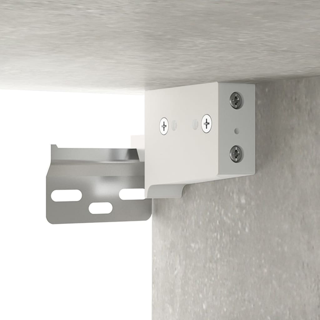 vidaXL Wall Cabinets 2 pcs Concrete Grey 102x30x20 cm Engineered Wood
