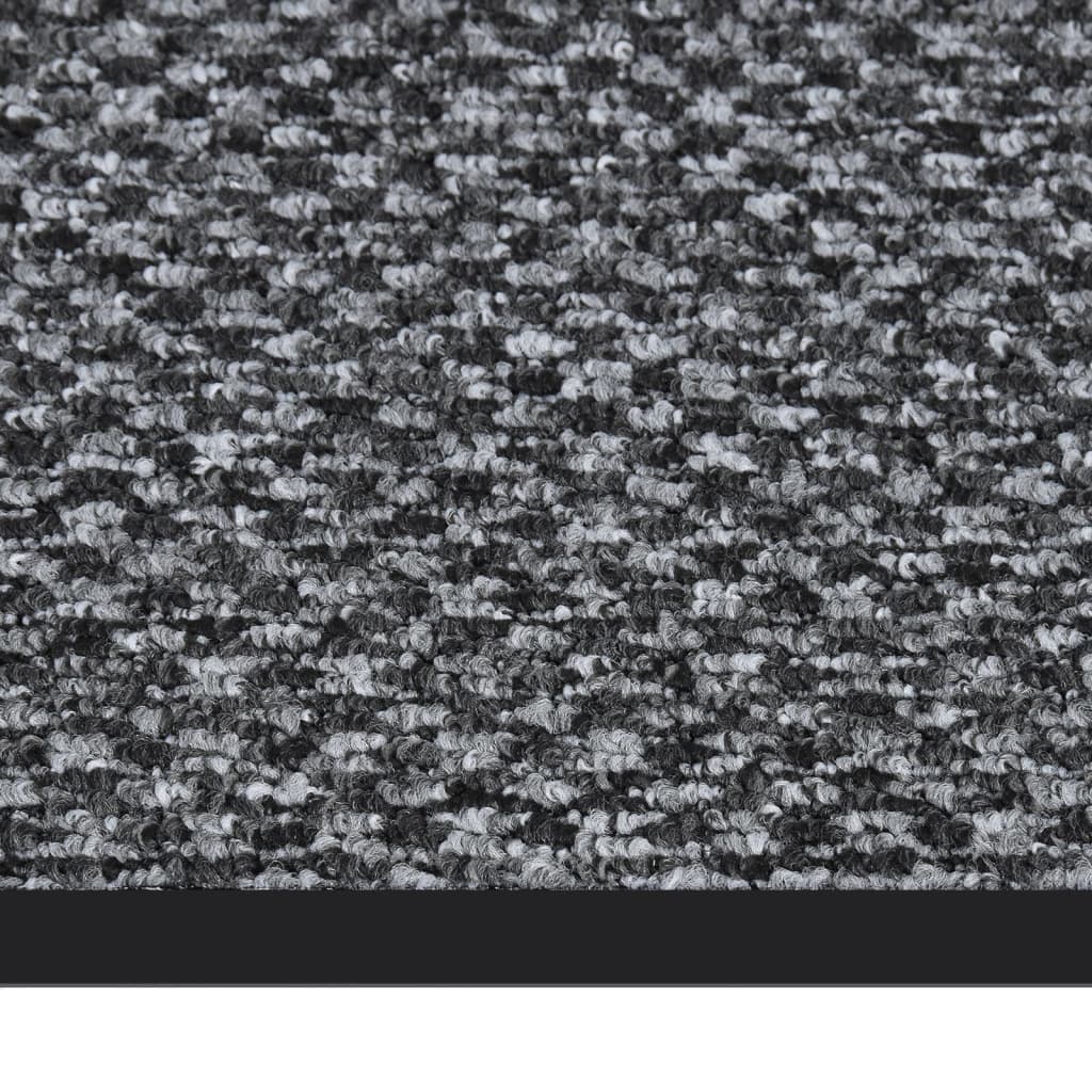 vidaXL Doormat Grey 90x150 cm