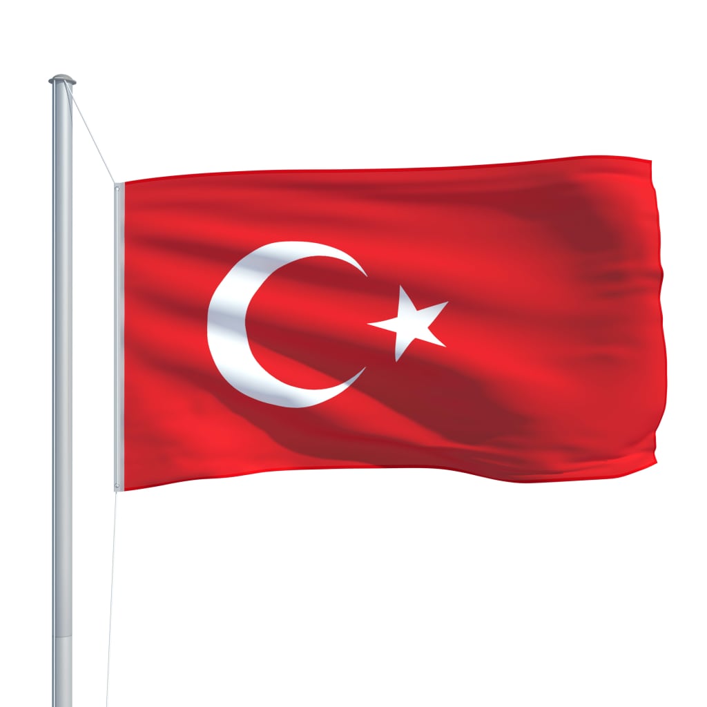 vidaXL Turkey Flag 90x150 cm