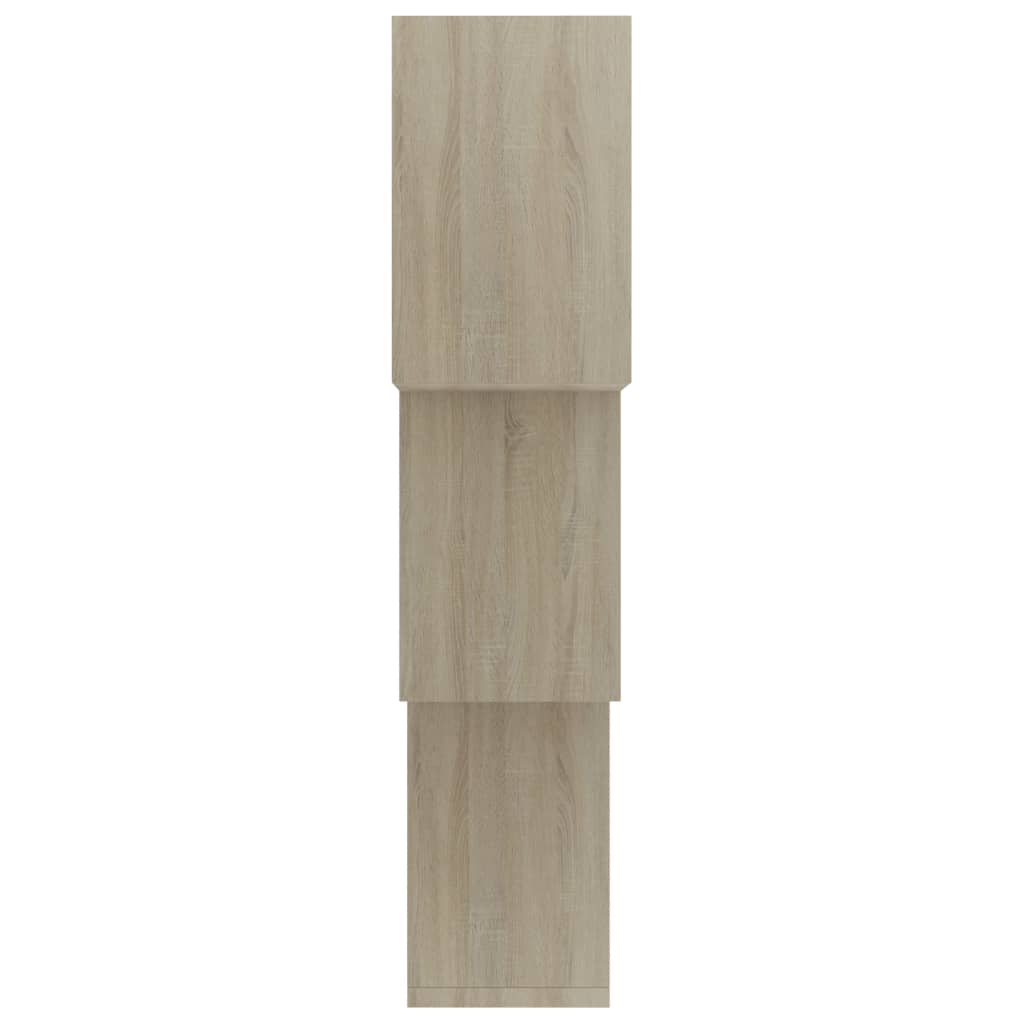 vidaXL Cube Wall Shelf Sonoma Oak 68x15x68 cm Engineered Wood