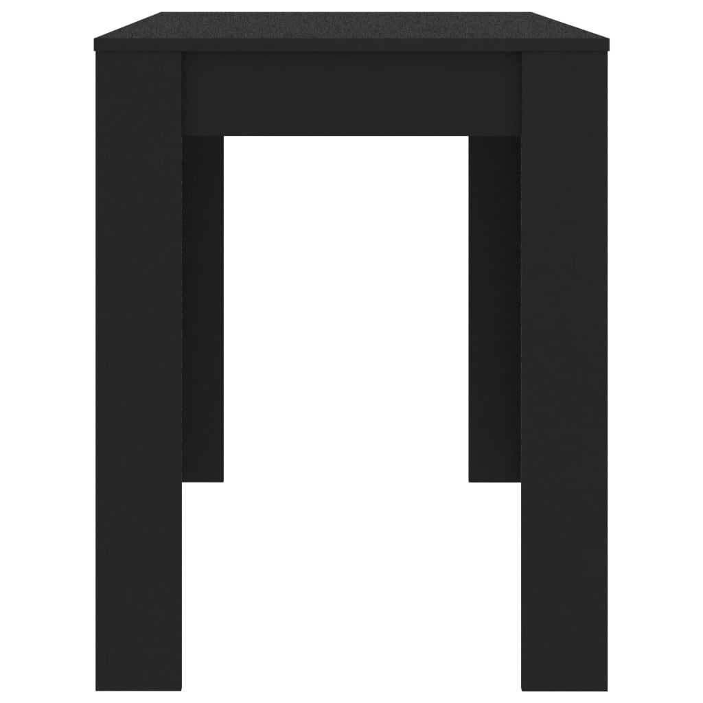vidaXL Dining Table Black 120x60x76 cm Engineered Wood