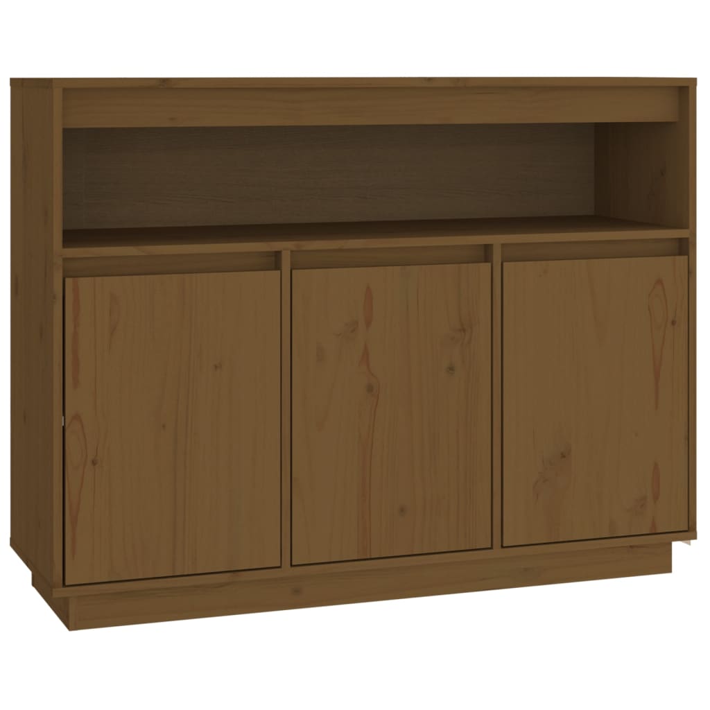 vidaXL Sideboard Honey Brown 104.5x34x80 cm Solid Wood Pine
