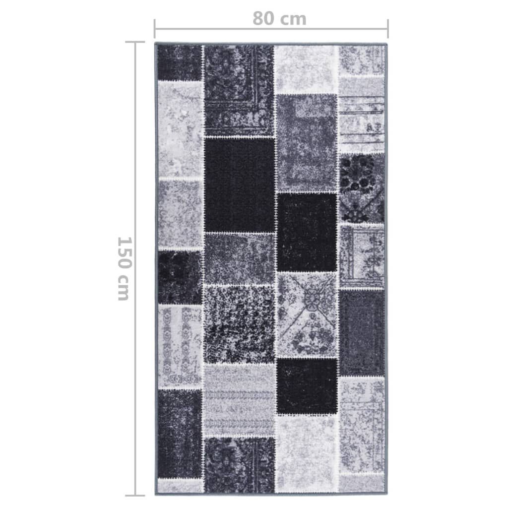vidaXL Carpet Runner Grey 80x150 cm
