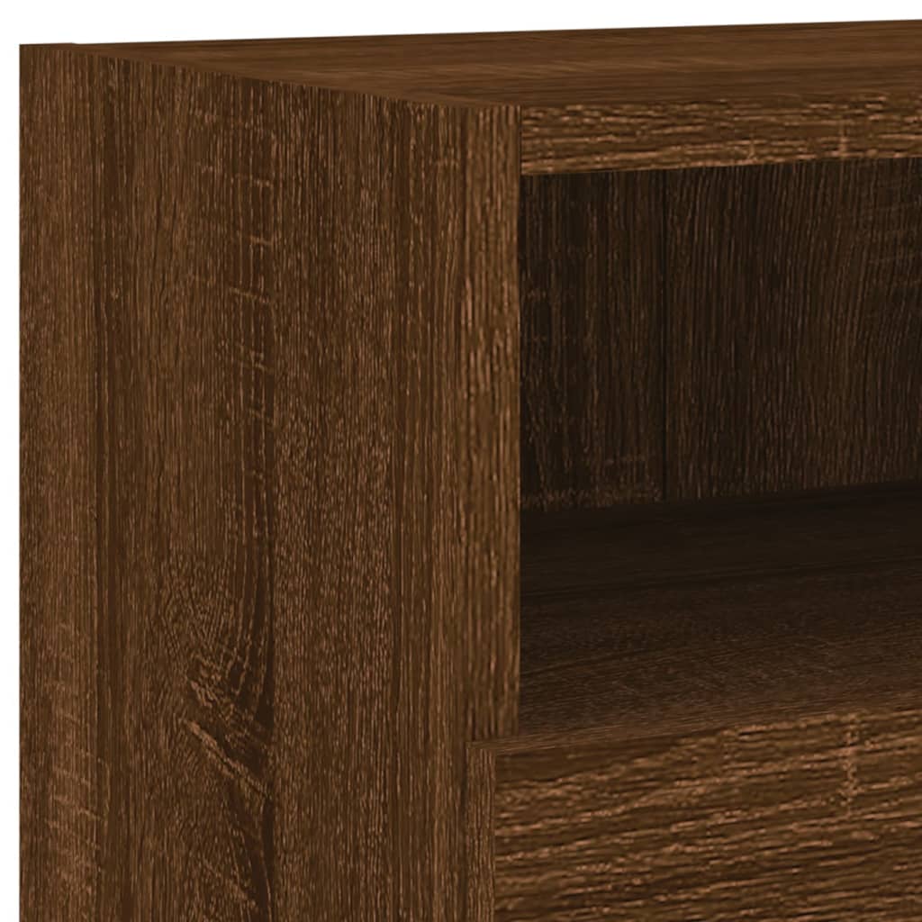 vidaXL 5 Piece TV Wall Cabinets Brown Oak Engineered Wood