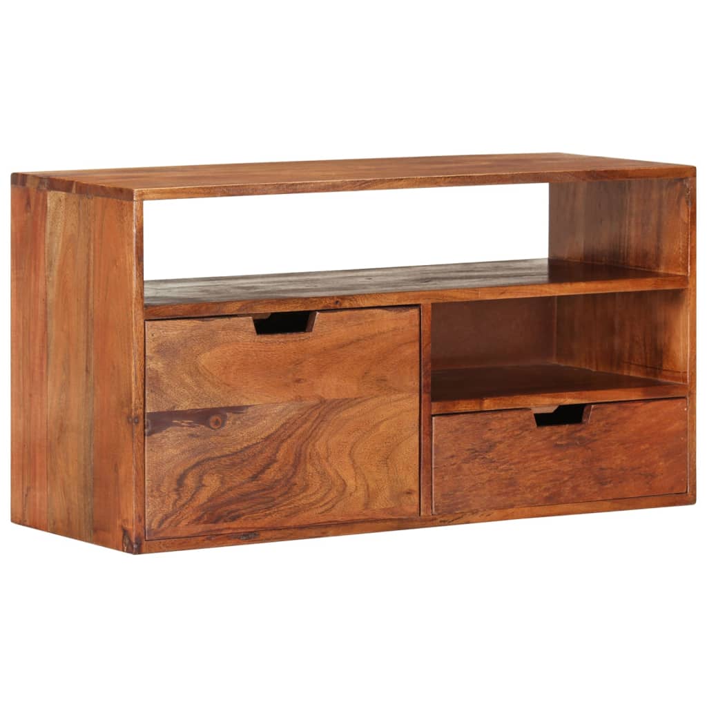 vidaXL TV Cabinet 80x30x42 cm Solid Acacia Wood