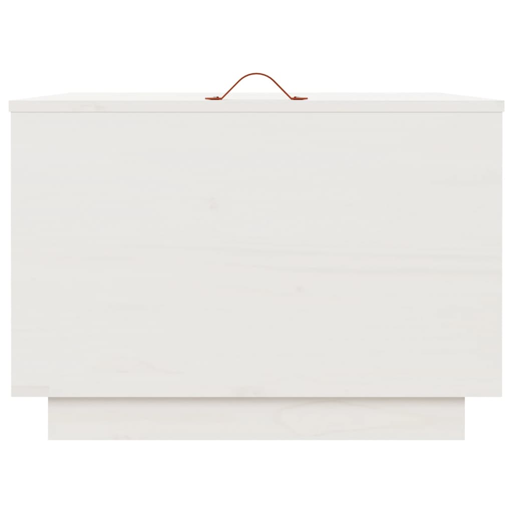 vidaXL Storage Boxes with Lids 3 pcs White Solid Wood Pine