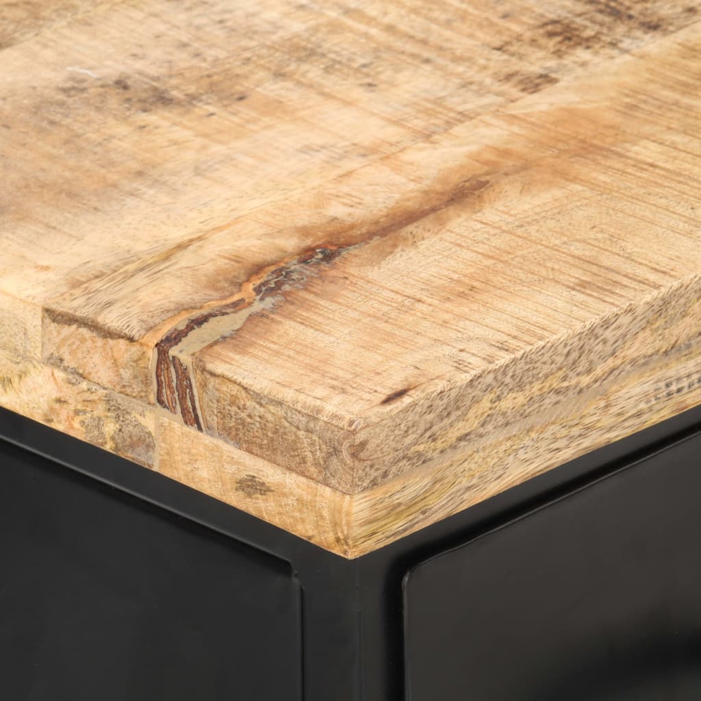 vidaXL TV Cabinet 90x30x41 cm Rough Mango Wood