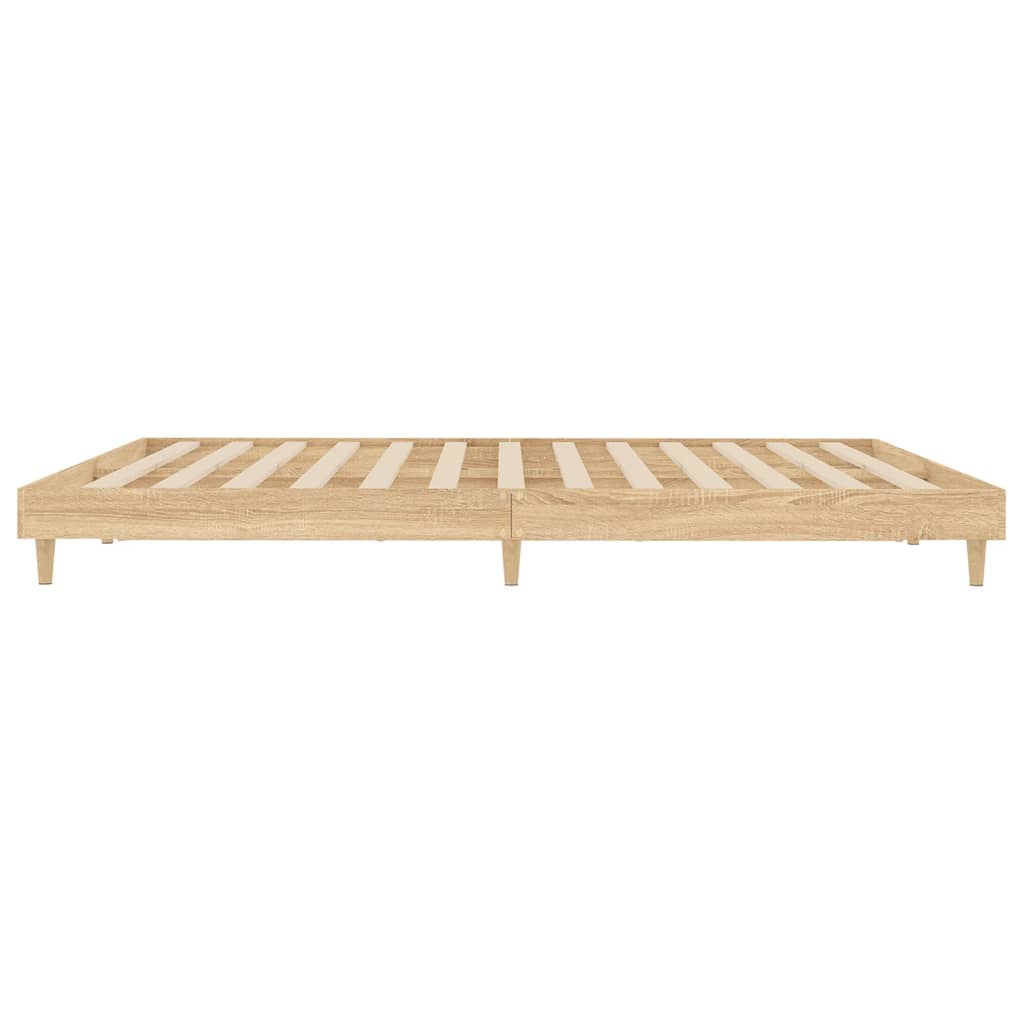 vidaXL Bed Frame Sonoma Oak 120x200 cm Engineered Wood
