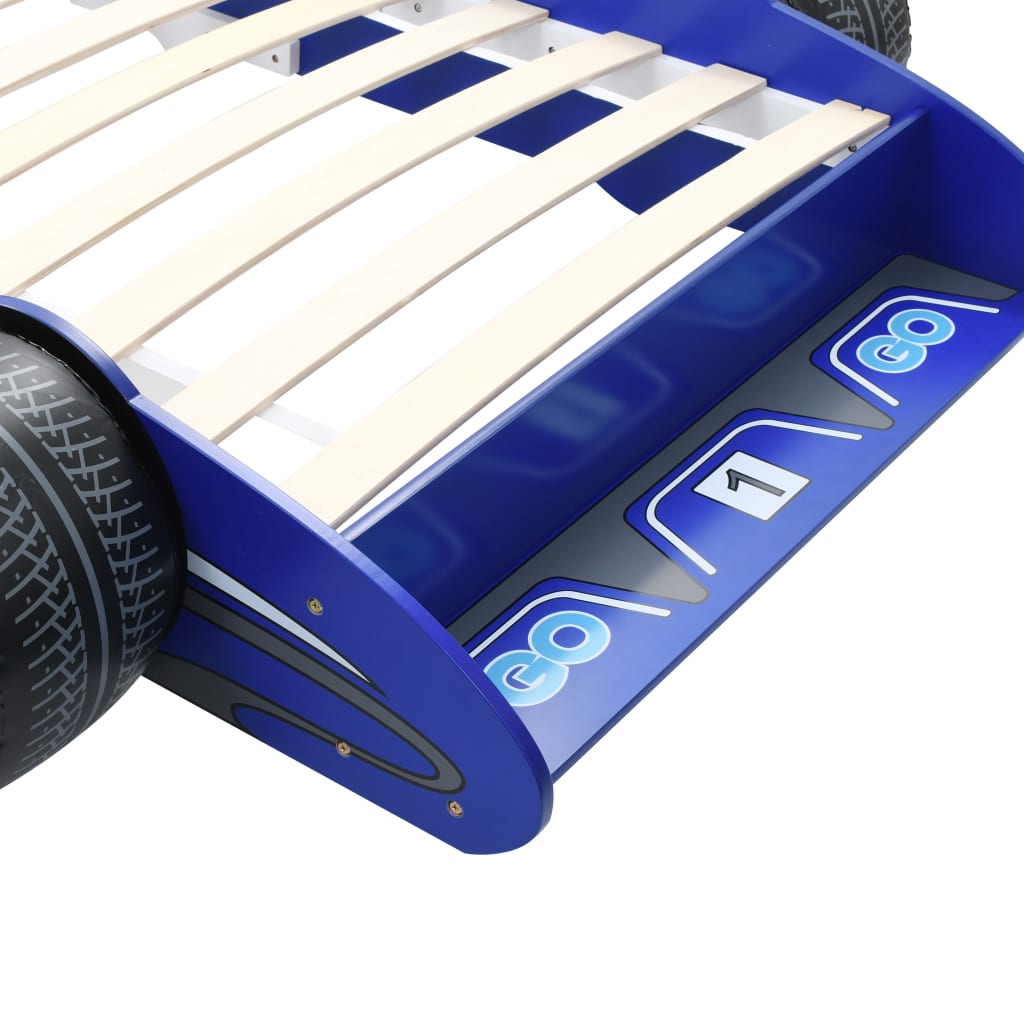 vidaXL Children's Race Car Bed 90x200 cm Blue
