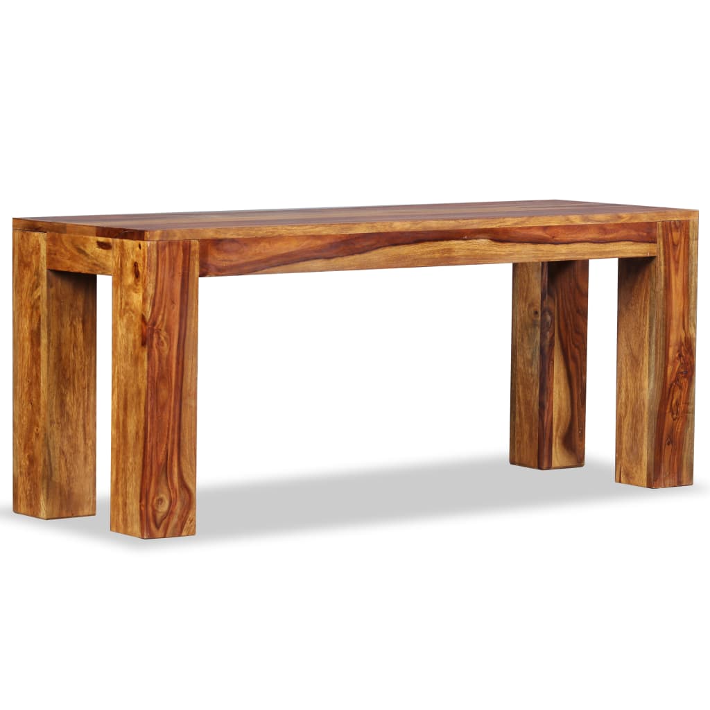 vidaXL Bench Solid Sheesham Wood 110x35x45 cm