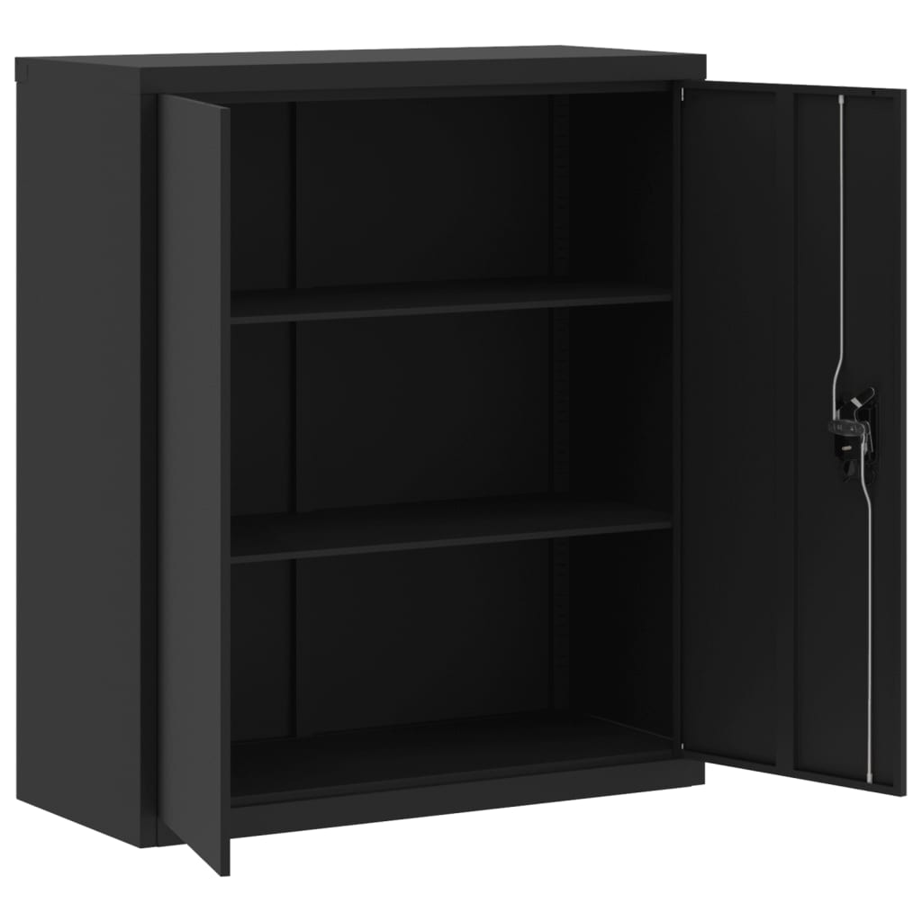 vidaXL File Cabinet Black 90x40x105 cm Steel