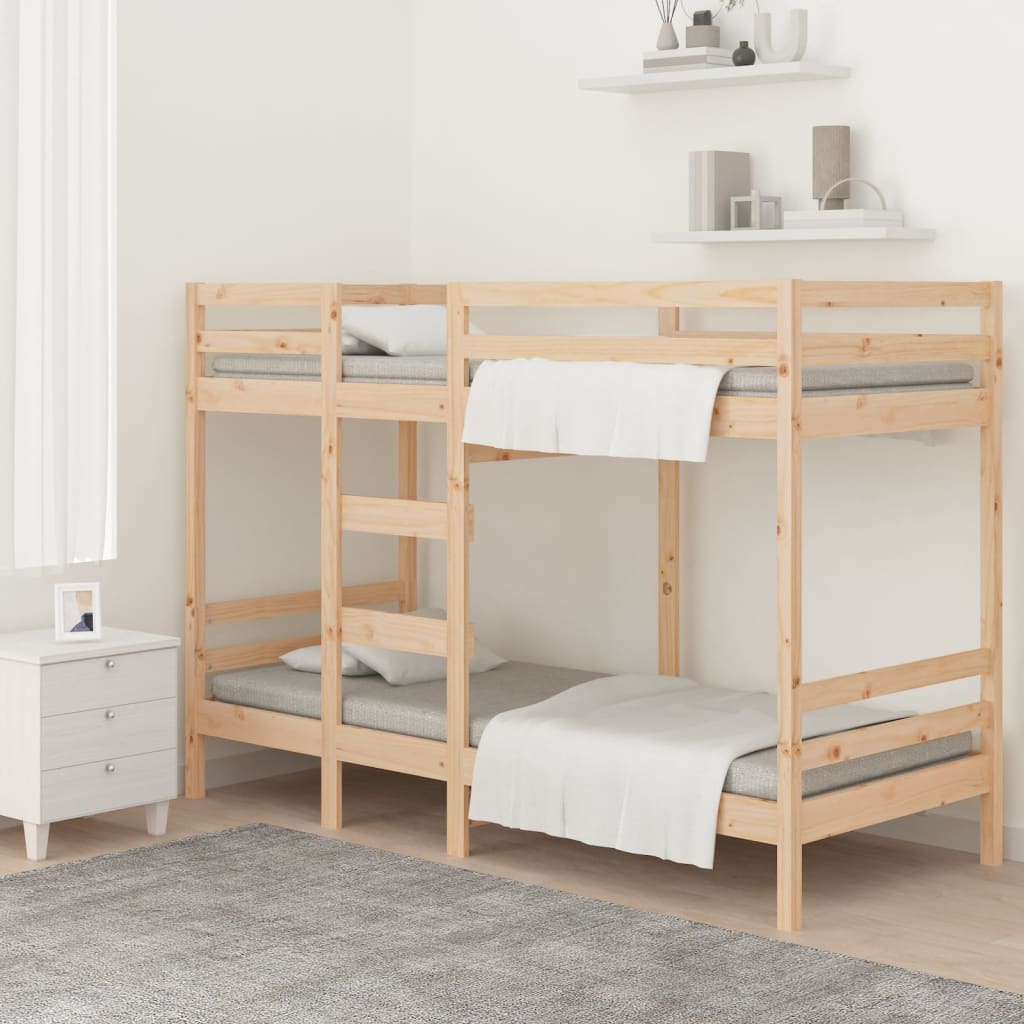 vidaXL Bunk Bed 90x200 cm Solid Wood Pine