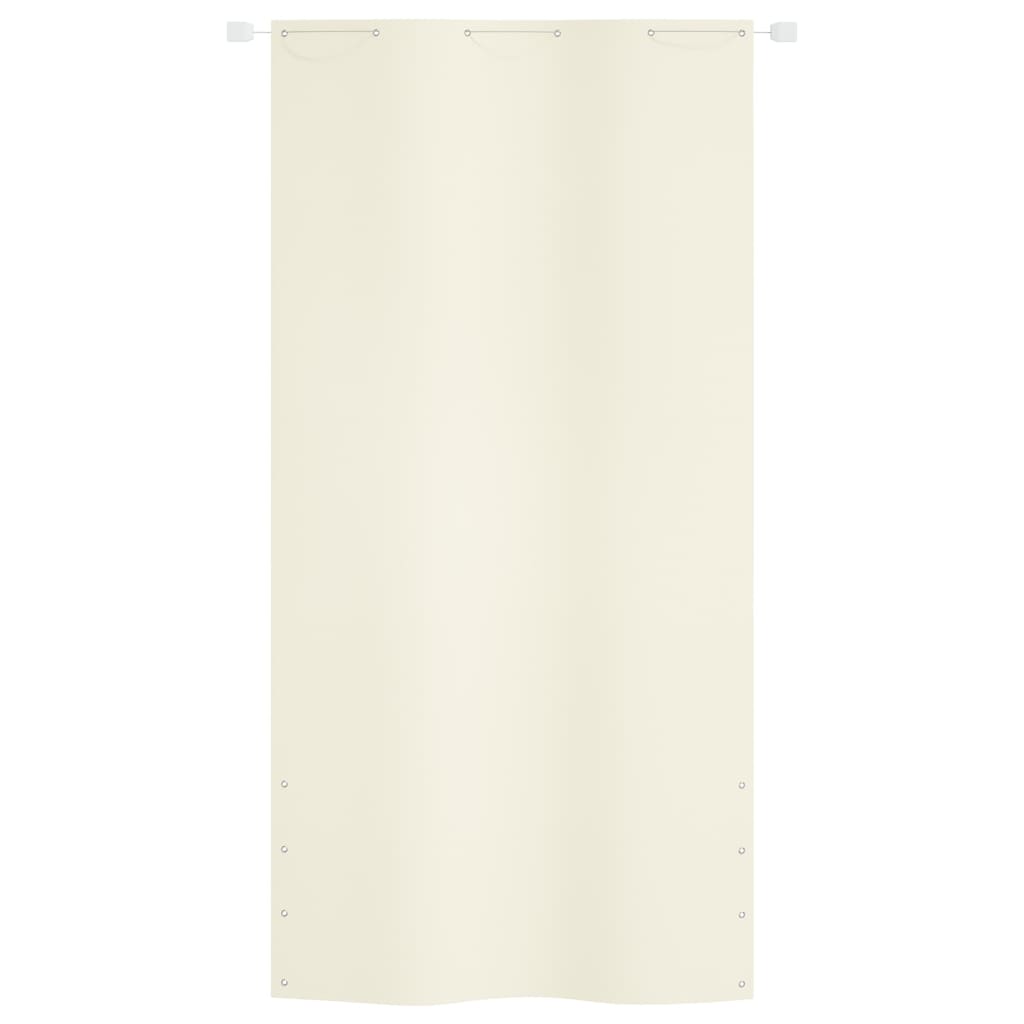 vidaXL Balcony Screen Cream 120x240 cm Oxford Fabric