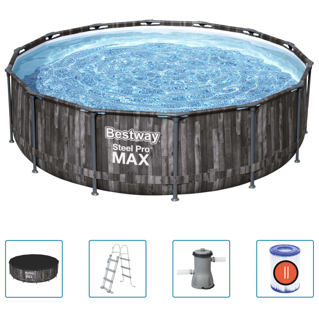 Bestway Steel Pro MAX Swimming Pool Set Round 427x107 cm
