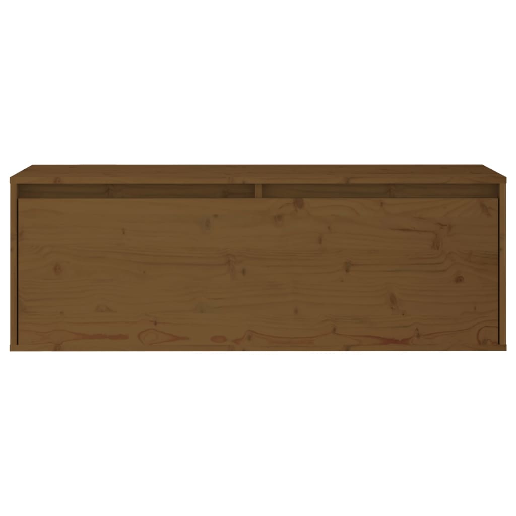 vidaXL TV Cabinets 2 pcs Honey Brown Solid Wood Pine