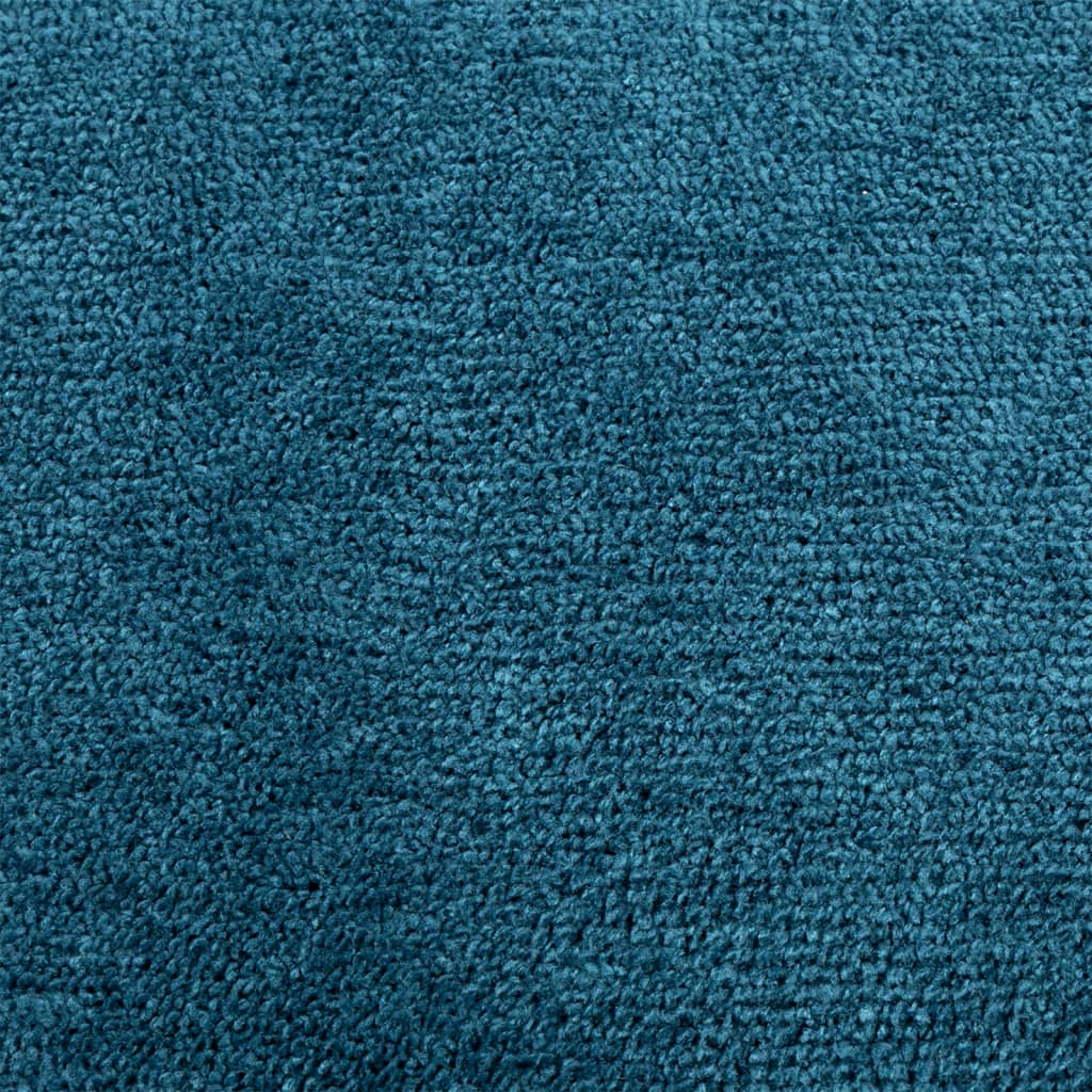 vidaXL Rug OVIEDO Short Pile Turquoise Ø 240 cm