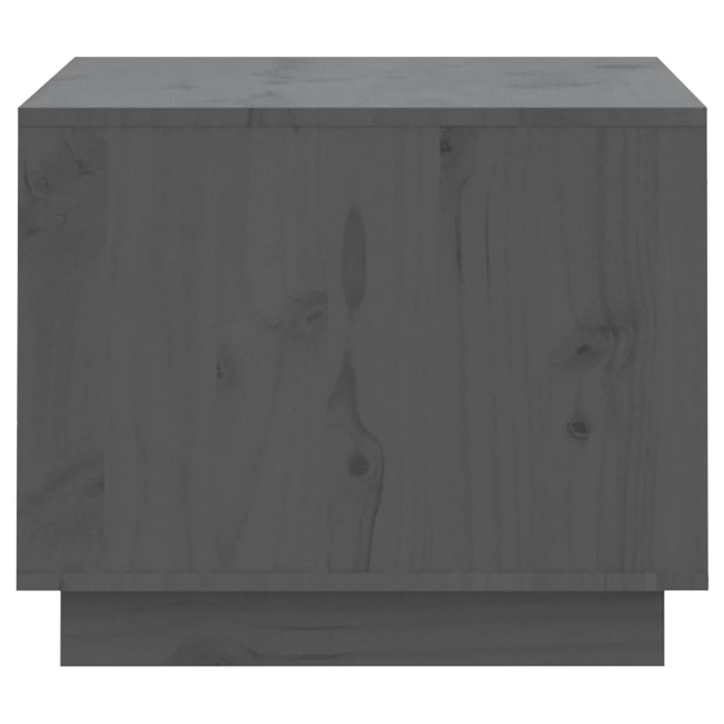 vidaXL Coffee Table Grey 120x50x40.5 cm Solid Wood Pine