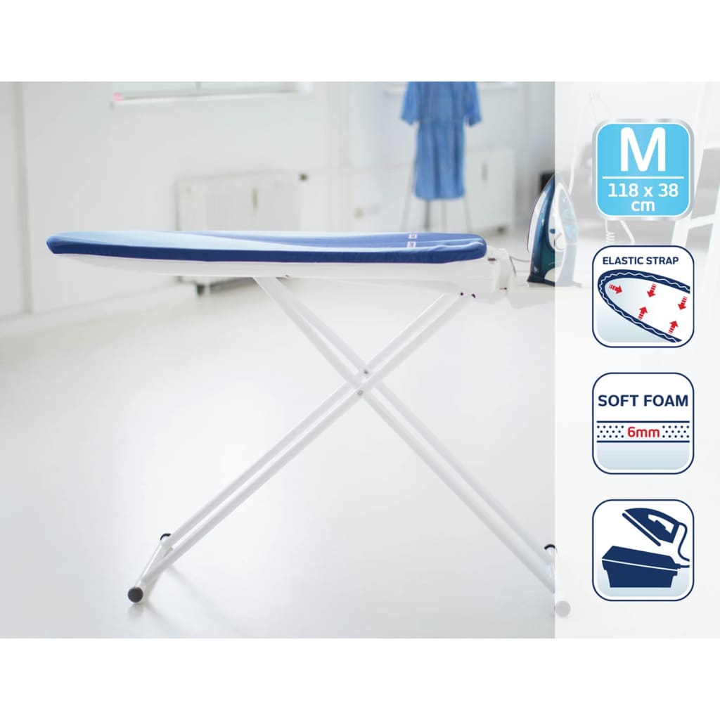 Leifheit Ironing Board Cover Air Active M Blue Stripes
