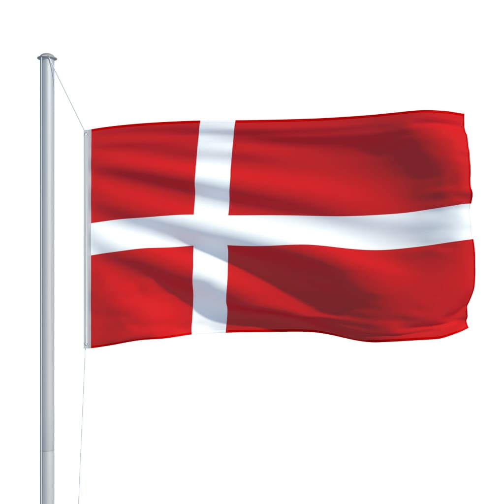 vidaXL Denmark Flag 90x150 cm