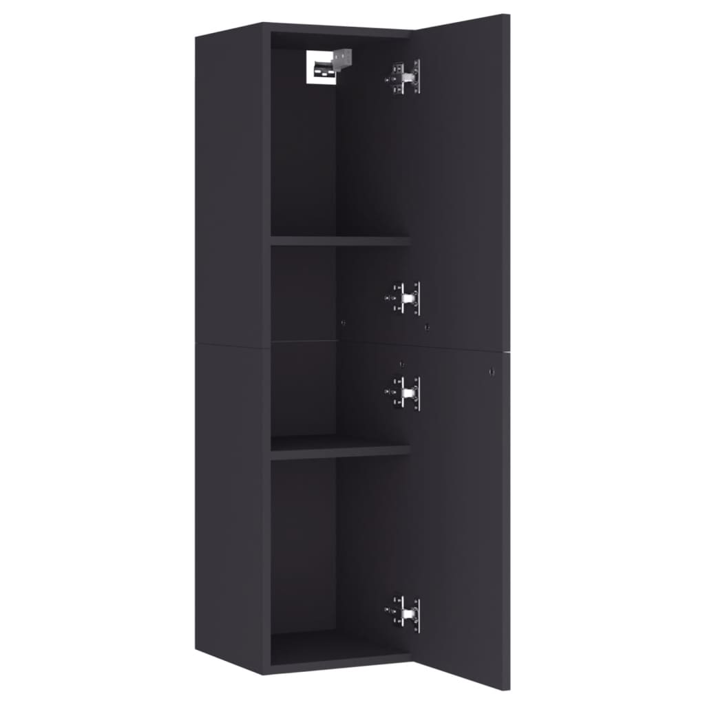 vidaXL TV Cabinets 2 pcs Grey 30.5x30x110 cm Engineered Wood