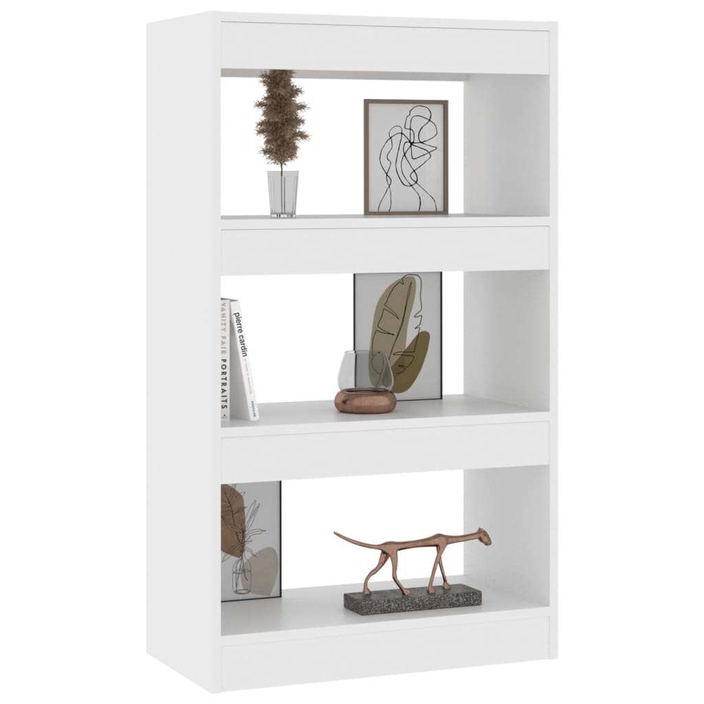 vidaXL Book Cabinet/Room Divider White 60x30x103 cm Engineered Wood
