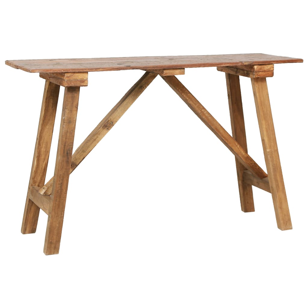 vidaXL Console Table 130x40x80 cm Solid Reclaimed Wood