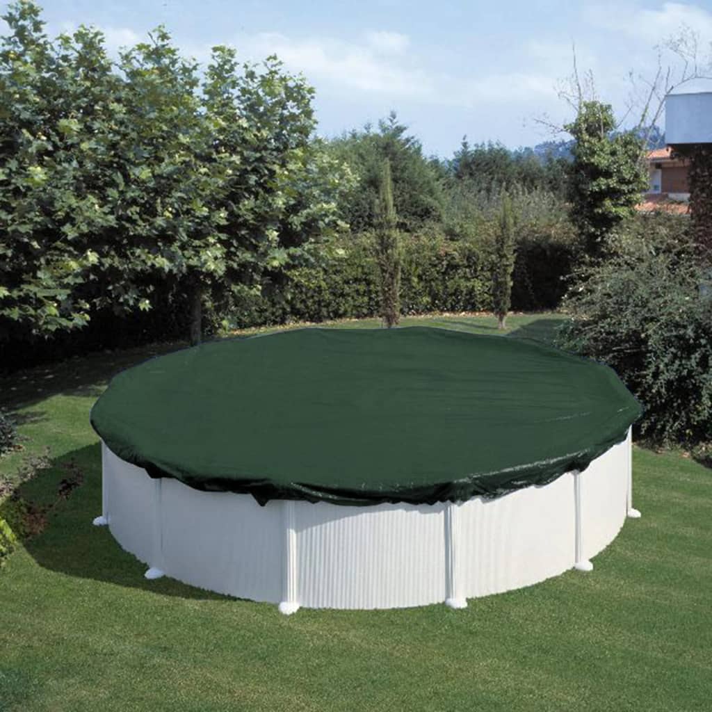 Summer Fun Winter Pool Cover Round 250-300 cm PVC Green