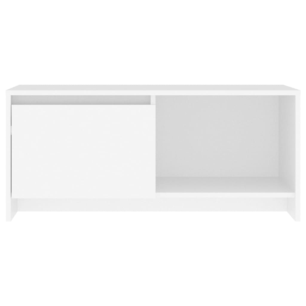 vidaXL TV Cabinet White 90x35x40 cm Engineered Wood