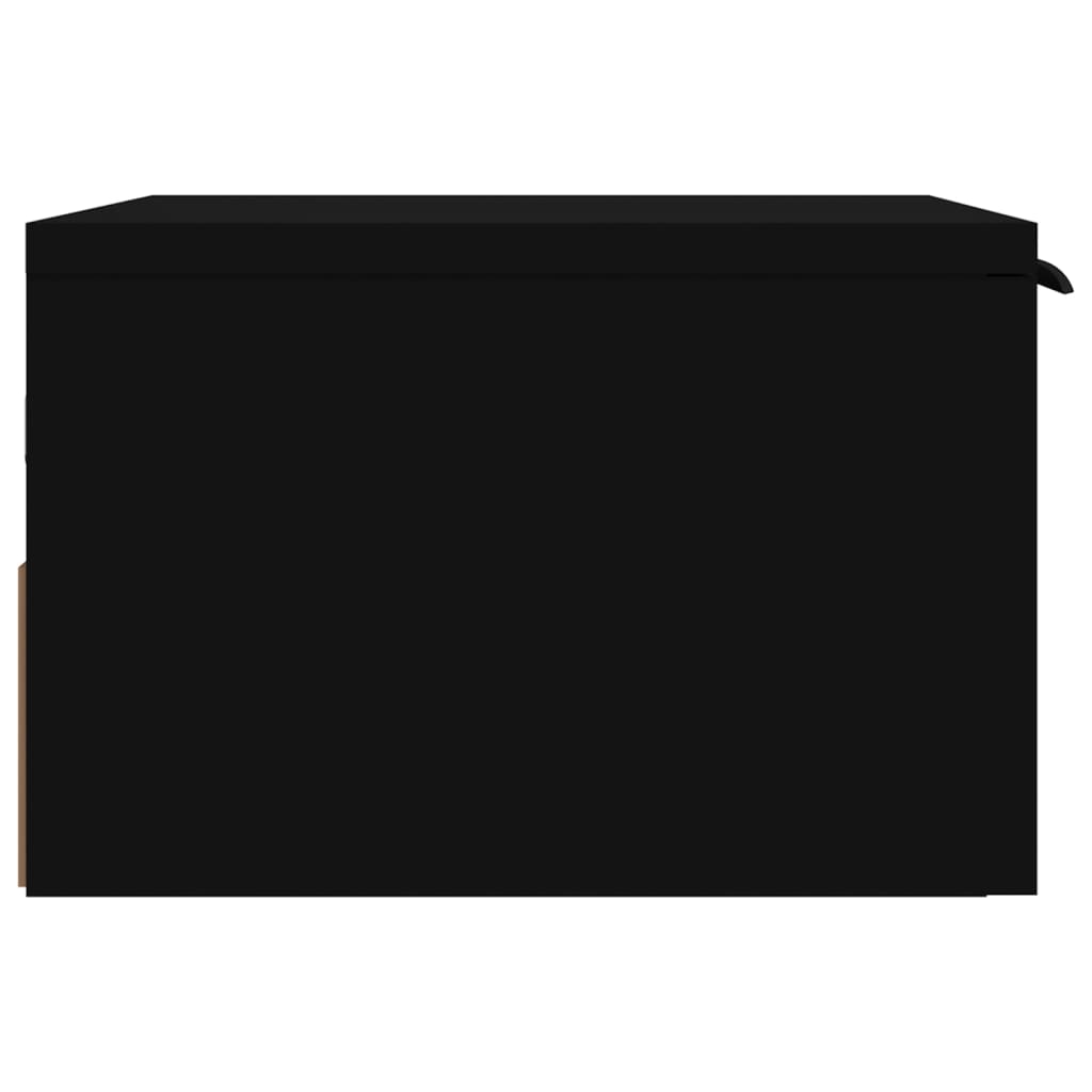 vidaXL Wall-mounted Bedside Cabinet Black 34x30x20 cm