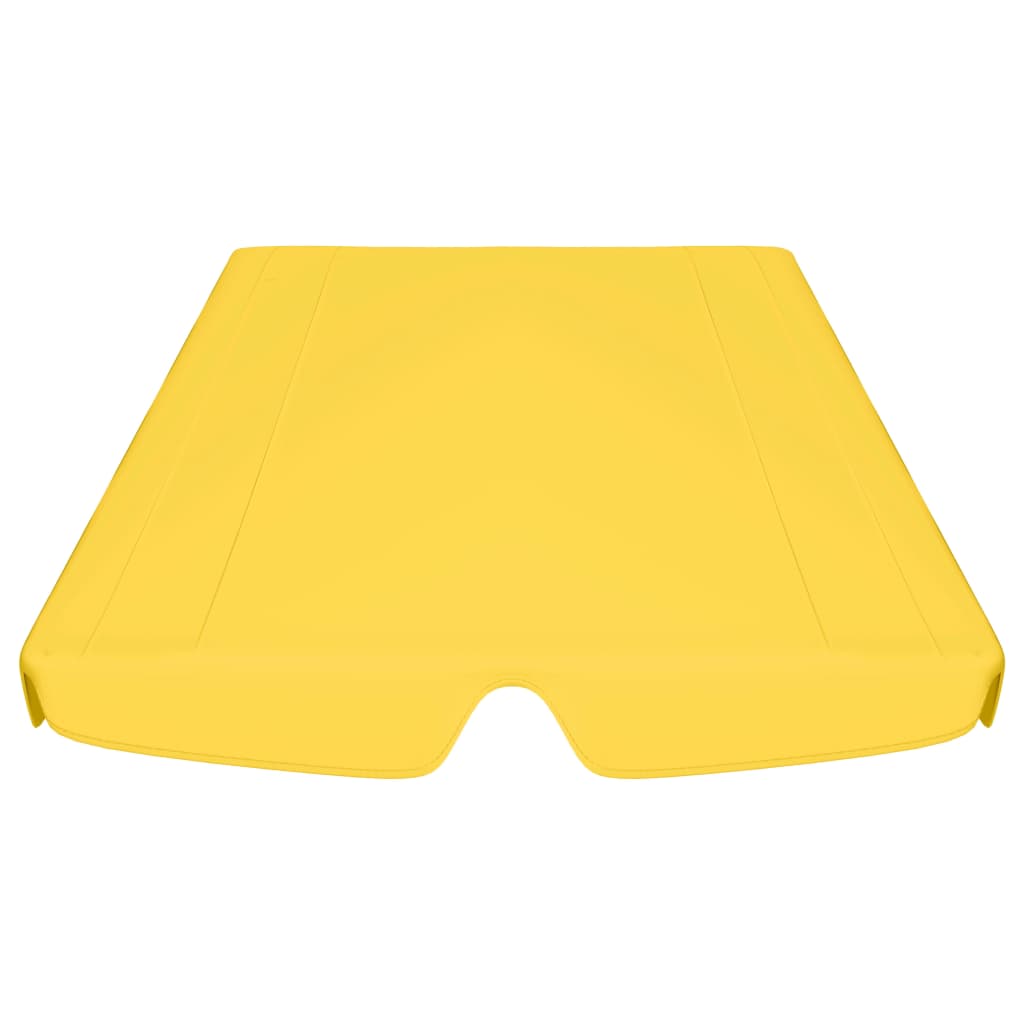 vidaXL Replacement Canopy for Garden Swing Yellow 188/168x145/110 cm