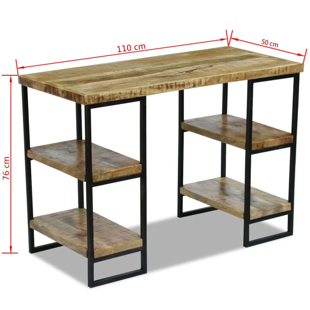 Mango wood sales industrial desk