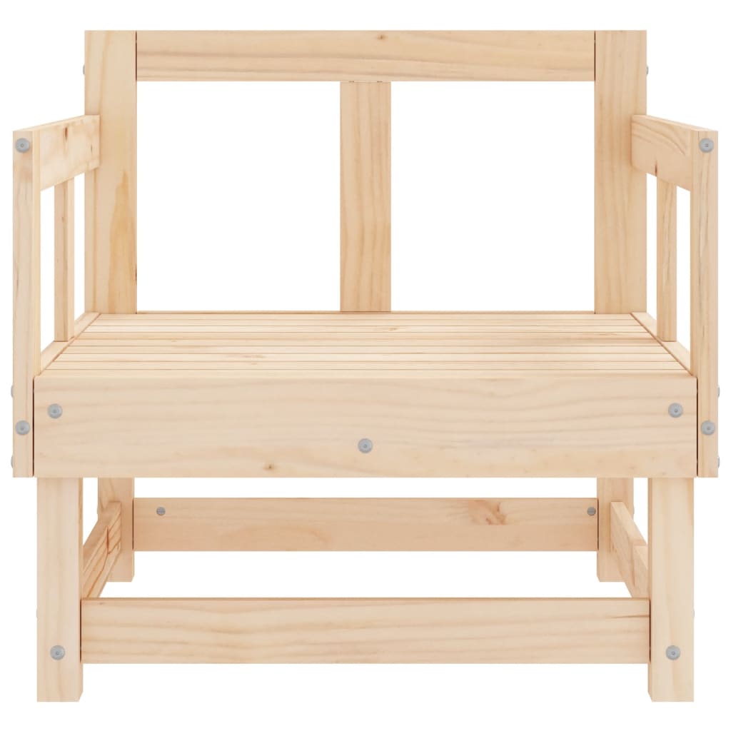 vidaXL Garden Chairs 2 pcs Solid Wood Pine