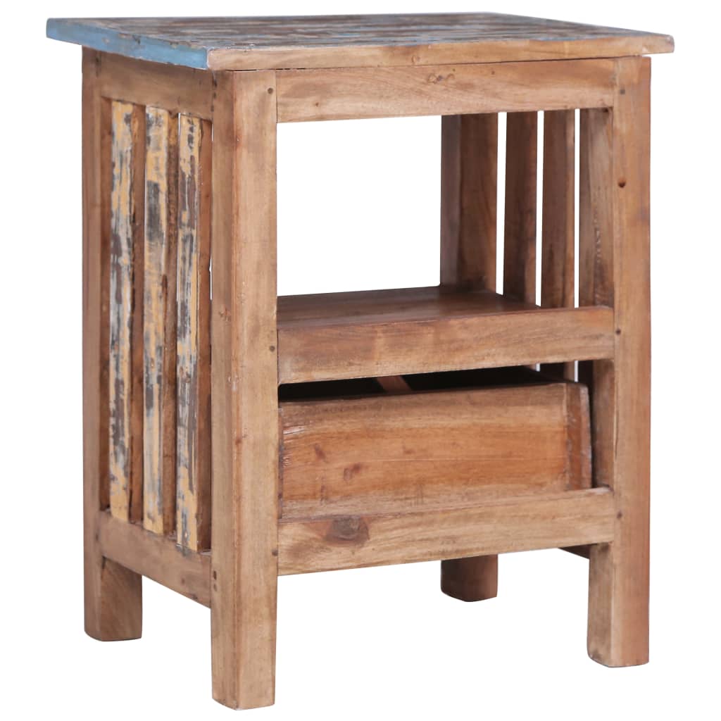 vidaXL Bedside Cabinet 41x30x50 cm Solid Reclaimed Wood