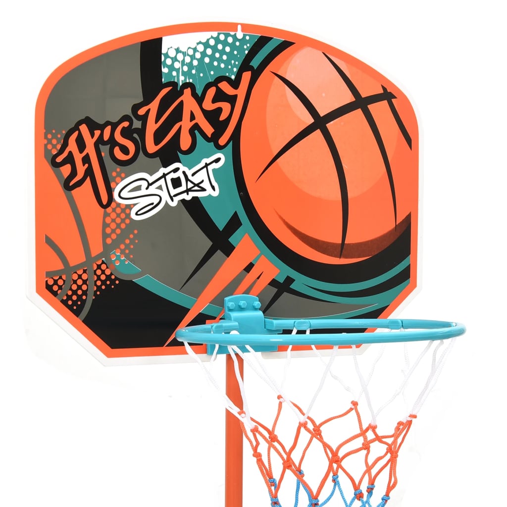 vidaXL Portable Basketball Play Set Adjustable 109-141 cm