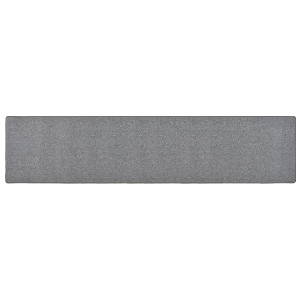 vidaXL Carpet Runner Dark Grey 50x250 cm