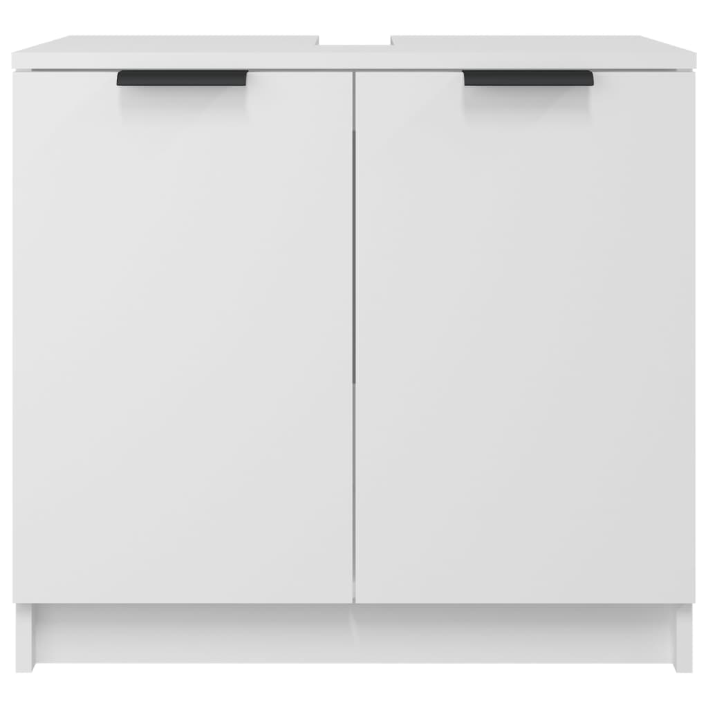 vidaXL Bathroom Cabinet White 64.5x33.5x59 cm Engineered Wood