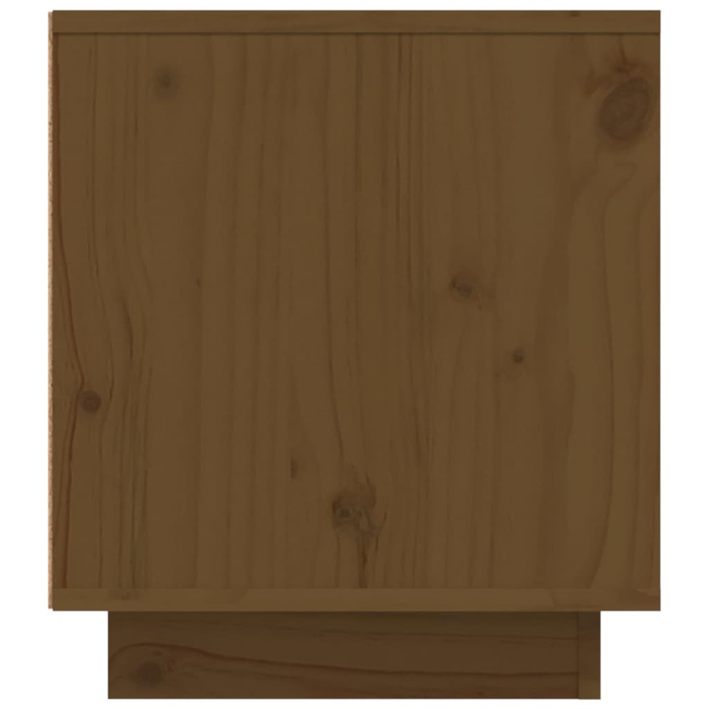 vidaXL TV Cabinet Honey Brown 110x35x40.5 cm Solid Wood Pine